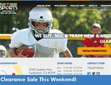 Tablet Screenshot of playitagainsportscastlerock.com